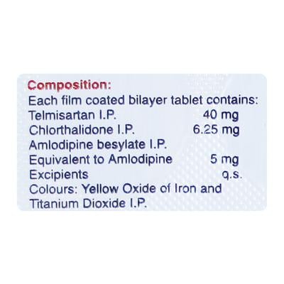 TELMA ACT 40/5/6.25 Tablet 15's - Hypertension-Ana