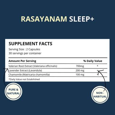 Rasayanam Sleep+ Capsules 60's - Mental Health