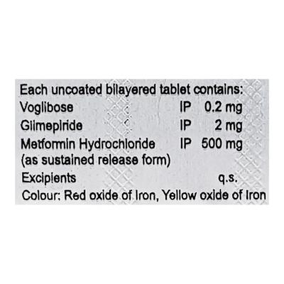 Emvose Trio 2mg Tablet 10'S - Diabetes-Ant