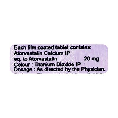 ATORVAFINE 20mg Tablet 10's - High Cholesterol-Dys