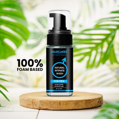 Mildcares Natural Intimate Foaming Wash For Men 100 ml - Intimate Hygiene