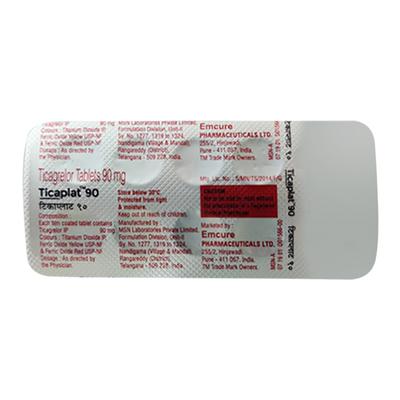 TICAPLAT 90mg Tablet 10's - Blood Clot-Ant