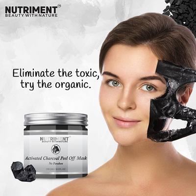 Nutriment Charcoal Peel Off Mask All Skin Type 250 gm - Masks & Peels