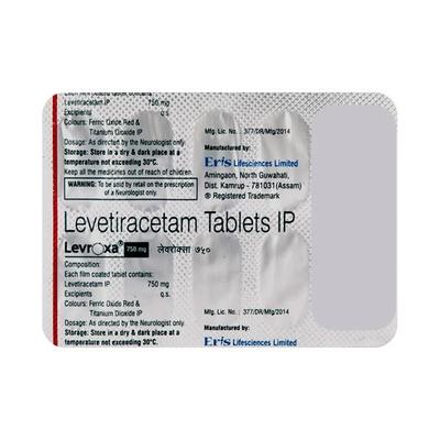 Levroxa 750mg Tablet 10'S - Epilepsy/Convulsion-Ant