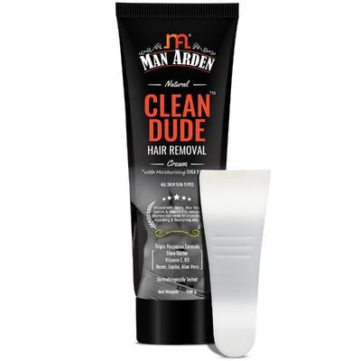 Man Arden Clean Dude Hair Removal Cream - Shea Butter (Pack of 2 x 100 gm) 1's - Shaving & Hair Removal