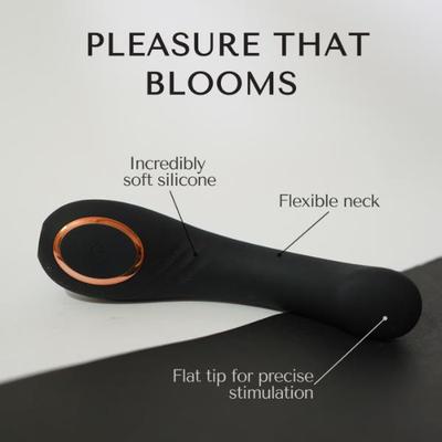 Libertee Premium Curved Rechargeable Massager 12 Modes Noir 1's - Massagers And Vibrators