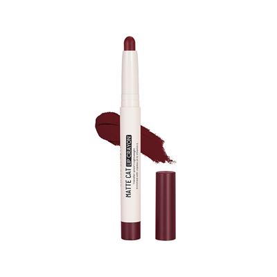 Swiss Beauty Non-Transfer Matte Cat Lip Crayon, Shade - Murphy Wood 1.5 gm - Lip Crayons