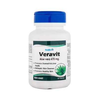 Healthvit Veravit Aloe Vera 470MG- Capsules 60's - Herbal Dietary Supplement