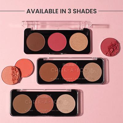 Swiss Beauty Blusher & Highligter Palette -02 8 gm - Blushes