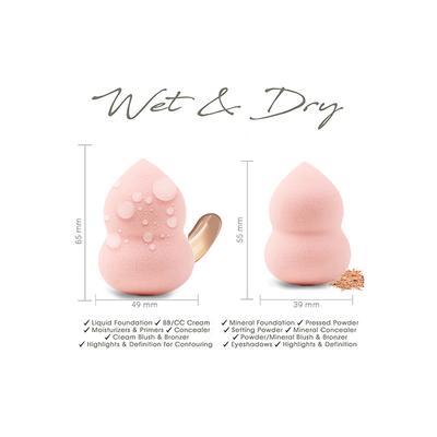 Allure Makeup Blender Sponge - Pear Peach 1's - Sponges & Applicators