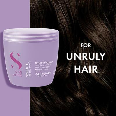 Alfaparf Milano Semi Di Lino Smoothing Mask - Dry, Frizzy Hair, Smooth, Shiny, Rebel Hair 500 ml - Hair Masks & Packs