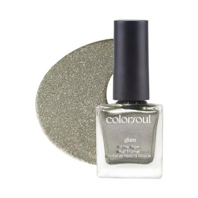 Colorsoul Glam Vegan Nail Enamel, Glitter Grey 8 ml - Nail Polish