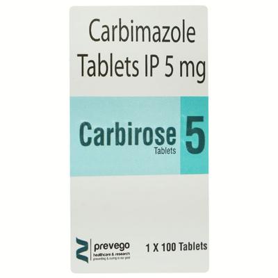 CARBIROSE 5 Tablet 100's - Hyperthyroidism-Ant