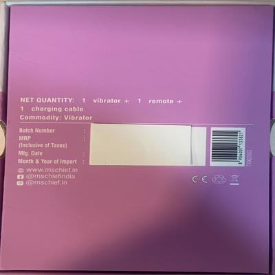 MsChief Electro Massager Pleasure Egg with Remote & 12 Frequencies Vibrating Body Massager 1's - Massagers And Vibrators