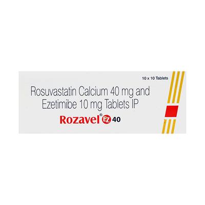 ROZAVEL EZ 40 Tablet 10's - High Cholesterol-Dys