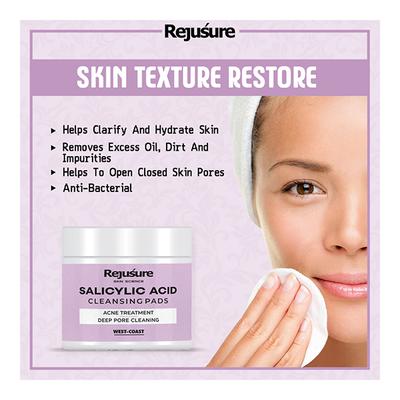 Rejusure Salicylic Acid Cleansing Pad 50's - Cotton Buds & Balls