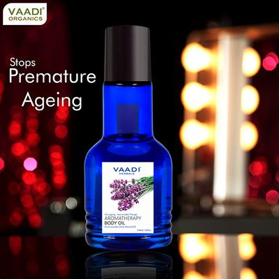 Aromatherapy Body Oil-Lavender & Almond Oil 110 ml - Essential Oils