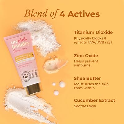 The Pink Foundry Matte Moisturising Mineral Sunscreen 50 gm - Face Sunscreen