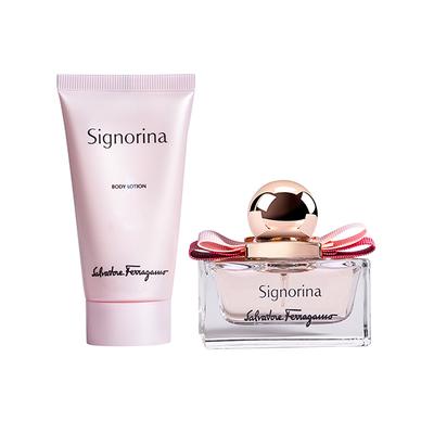 Salvatore Ferragamo Signorina Set (Eau De Parfum 30ml + Body Lotion 50ml) 1's - Women Perfumes (Edt/Edp)