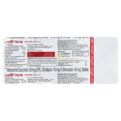 LNDIP TM 50 Tablet 10's - Hypertension-Ana