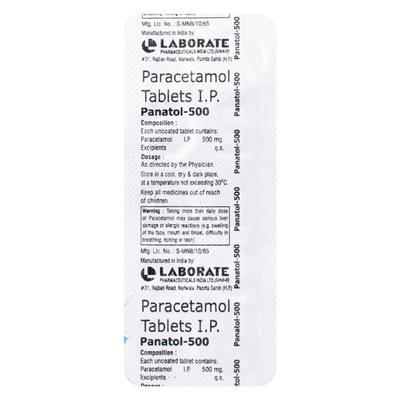 PANATOL 500 Tablet 10's - Fever-Ana