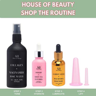 House of Beauty Rosacea Oil-Itchy Inflamed Skin Gives Deep Soothing with Rosehip & Vit-E 30ml - Face Oils