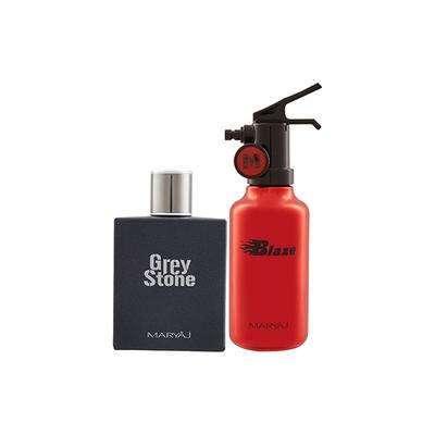 Maryaj Grey Stone EDP Aromatic Woody Perfume And Maryaj Blaze EDP Citrus Aromatic Perfume 200 ml - Men Perfumes (Edt/Edp)