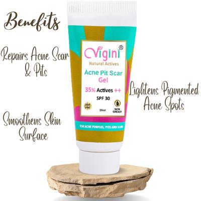 Vigini Natural Actives Acne Pitscar Face Gel 20 ml - Face Gels
