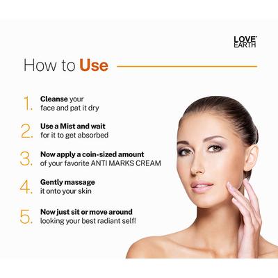 Love Earth Anti Marks Cream with Van Haldi Turmeric 50 gm - Day Cream