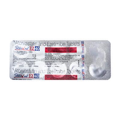 STORVAS EZ 40 Tablet 10's - High Cholesterol-Dys