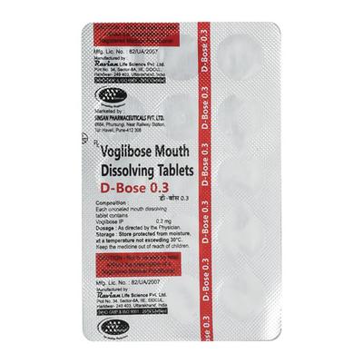 D BOSE 0.3 Tablet 15's - Diabetes-Ant