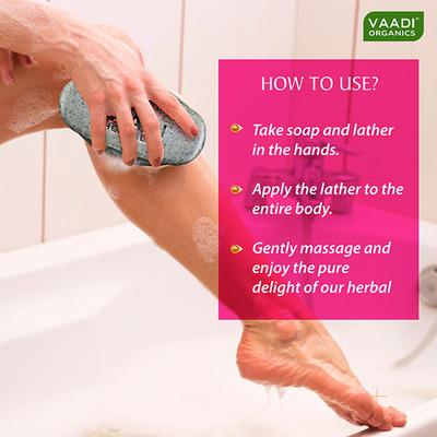 Vaadi Herbals Removes Dirt, Dark Spots & Dead Skin Cells Scrub Soap - Elbow-Foot-Knee 75gm - Soaps