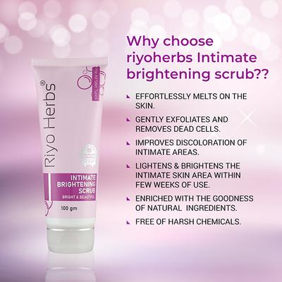 Riyo Herbs Intimate Brightening Scrub 100 gm - Intimate Care