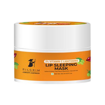 Pilgrim 2 percent Vitamin C Lightening Lip Sleeping Mask for Soft, Smooth and Dark Lips 9 ml - Masks & Peels
