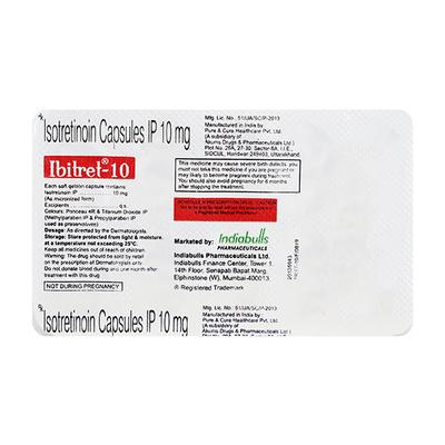 Ibitret 10mg Softgel 10'S - Acne-Acn