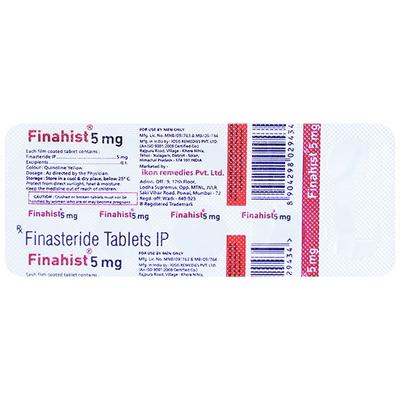 FINAHIST 5mg Tablet 10's - Bladder And Prostate Disorders-Dru
