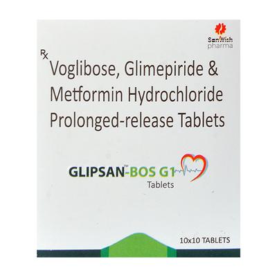 GLIPSAN BOS G 1 Tablet 10's - Diabetes-Ant