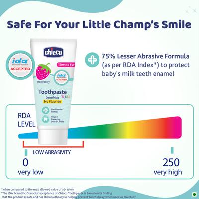 Chicco Kids Toothpaste - Strawberry 50 gm - Baby Oral Care