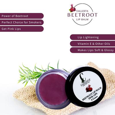 Callesta Smoker'S Choice Lip Lightening Beet Root Lip Salve for Pink Lips 8 gm - Lip Balms