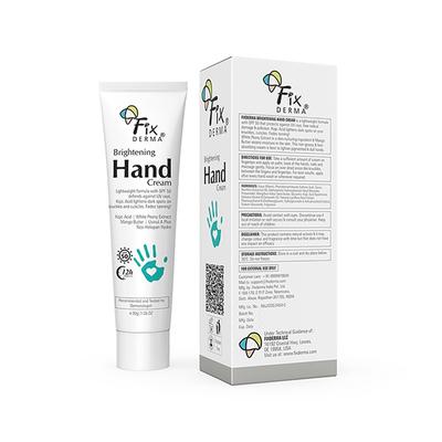 Fixderma Brightening Hand Cream for Women and Men, for Dry and Rough Hands All Skins Types 30 gm - Night Cream