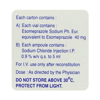 Nexpro IV Injection 1'S - Ulcer/Reflux/Flatulence-Aaa