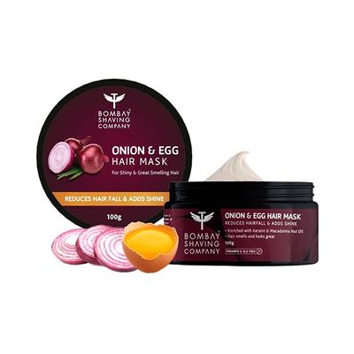 Bombay Shaving Company Onion and Egg Hair Mask 100 gm - Hair Masks & Packs
