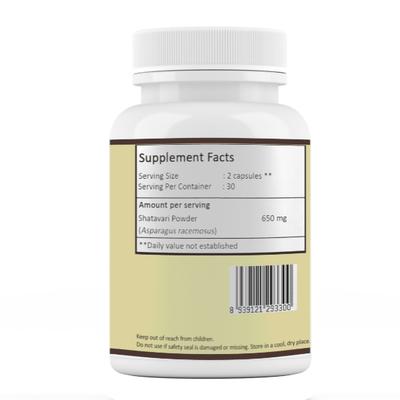 Vansattva Shatavari Capsule 60's - Speciality Medicines