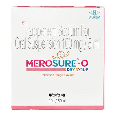 MEROSURE O DELICIOUS ORANGE FLAVOUR Dry Syrup 60ml - Bacterial Infections-OAB