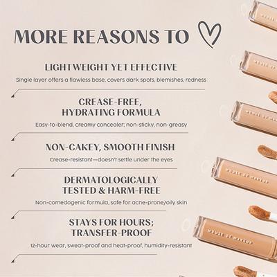 House Of Makeup Zoom In Crease-Free, Creamy Concealer - Medium Skin Tone (M01) 6 ml - Concealer