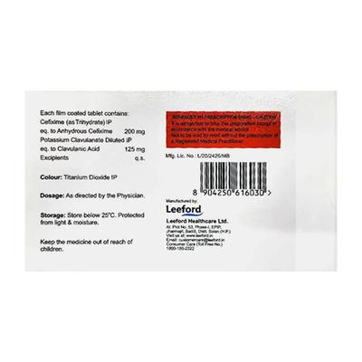 ZEFWAY CV Tablet 10's - Bacterial Infections-Cep