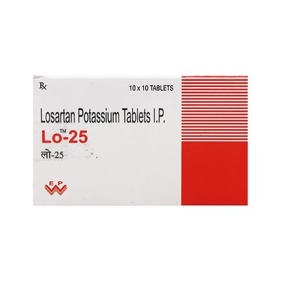 LO 25mg Tablet 10'S - Hypertension-Ang
