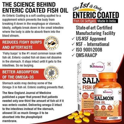 St.Botanica Enteric Coated Salmon Fish Oil Advanced Softgel 60's - Face Washes