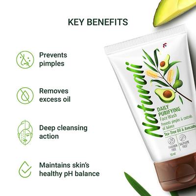Naturali Daily Purifying Face Wash 50 ml - Face Washes