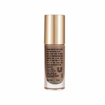 Lakme 9To5 Overtime Shine Nail Colour Brown Sandcastle 6 ml - Nail Polish